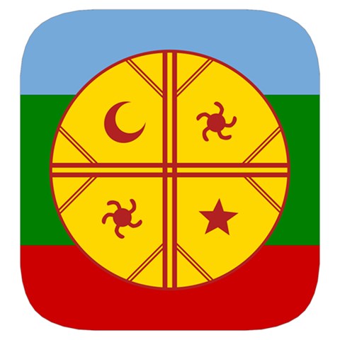 Flag Of The Mapuches Svg Toiletries Pouch from ArtsNow.com Side Right