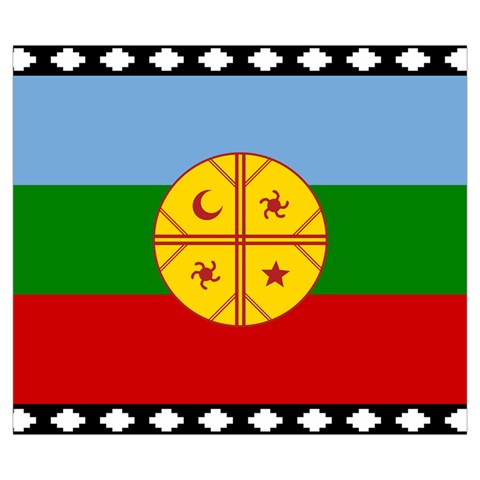 Flag Of The Mapuches Svg Zipper Large Tote Bag from ArtsNow.com Front