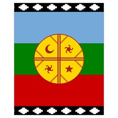 Flag Of The Mapuches Svg Drawstring Pouch (XL) from ArtsNow.com Back
