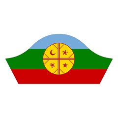Flag Of The Mapuches Svg Cotton Crop Top from ArtsNow.com Right Sleeve