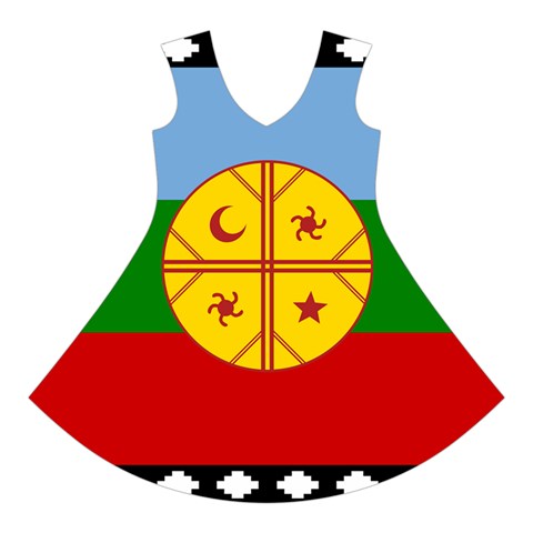 Flag Of The Mapuches Svg Short Sleeve V Front