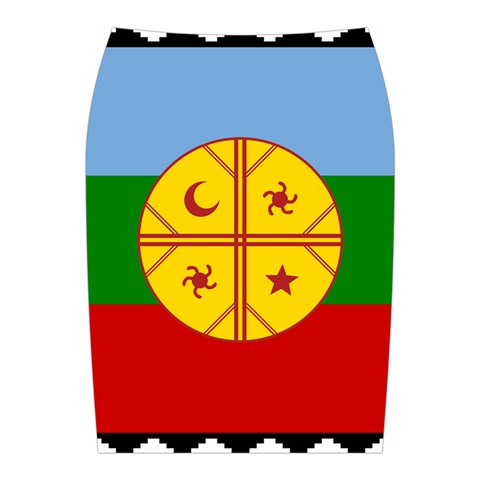Flag Of The Mapuches Svg Midi Wrap Pencil Skirt from ArtsNow.com Back