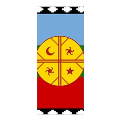 Flag Of The Mapuches Svg Pleated Skirt from ArtsNow.com Back Pleats