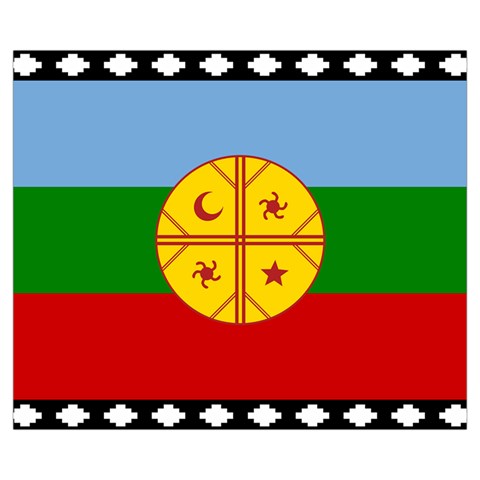 Flag Of The Mapuches Svg Zipper Medium Tote Bag from ArtsNow.com Front