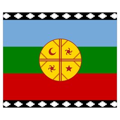 Flag Of The Mapuches Svg Zipper Medium Tote Bag from ArtsNow.com Front