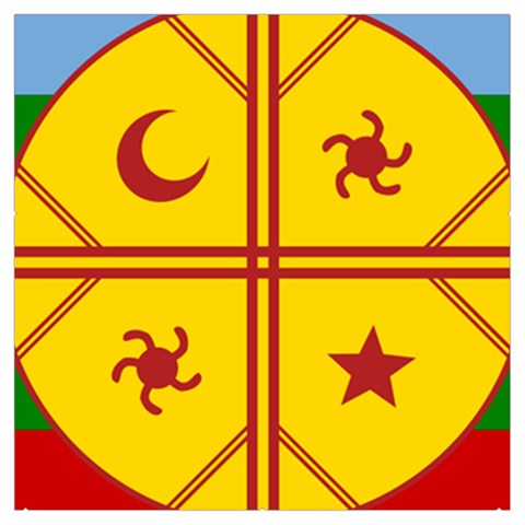 Flag Of The Mapuches Svg Everyday Shoulder Bag with Pouch Bag from ArtsNow.com Front