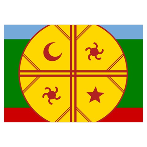 Flag Of The Mapuches Svg Everyday Shoulder Bag with Pouch Bag from ArtsNow.com Zipper Tail