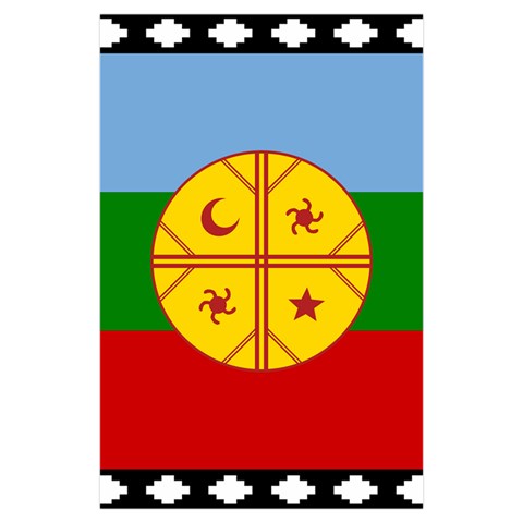 Flag Of The Mapuches Svg Kids  Hooded Rain Ponchos from ArtsNow.com Front