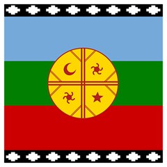 Flag Of The Mapuches Svg Kids  Hooded Rain Ponchos from ArtsNow.com Inside 2