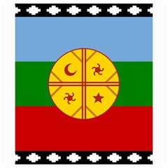 Flag Of The Mapuches Svg Kids  Hooded Rain Ponchos from ArtsNow.com Hood Left