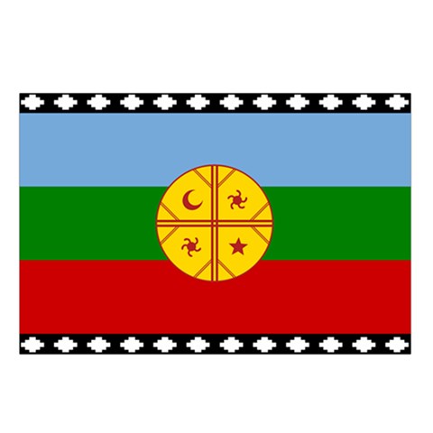 Flag Of The Mapuches Svg Waist Pouch (Large) from ArtsNow.com Loop