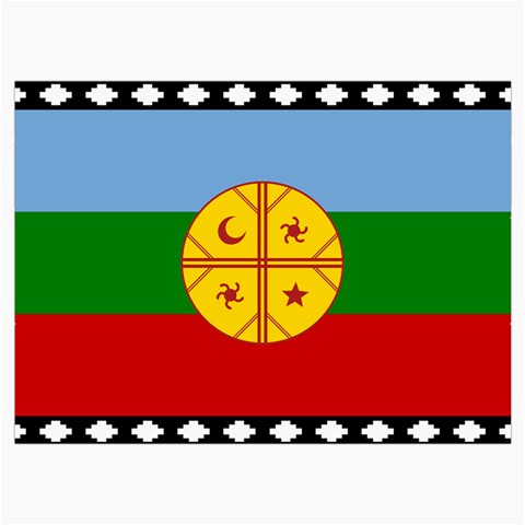 Flag Of The Mapuches Svg Roll Up Canvas Pencil Holder (M) from ArtsNow.com Front