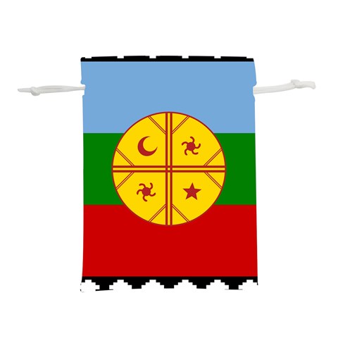 Flag Of The Mapuches Svg Lightweight Drawstring Pouch (L) from ArtsNow.com Front