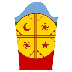 Flag Of The Mapuches Svg Kids  Long Sleeve Velvet Lounge Robe from ArtsNow.com Sleeve Right