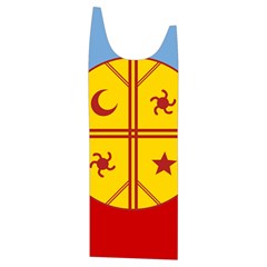 Flag Of The Mapuches Svg Kids  Stylish Hooded Puffer Vest from ArtsNow.com Front Left Side