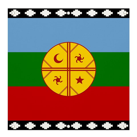 Flag Of The Mapuches Svg Banner and Sign 4  x 4  from ArtsNow.com Front