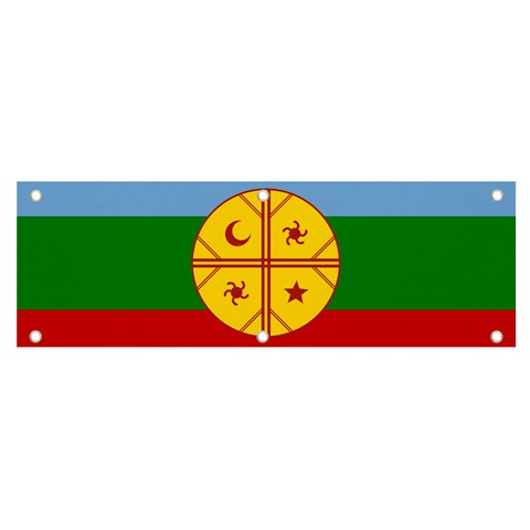 Flag Of The Mapuches Svg Banner and Sign 6  x 2  from ArtsNow.com Front