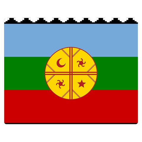 Flag Of The Mapuches Svg Premium Plush Fleece Blanket (Medium) from ArtsNow.com 60 x50  Blanket Front