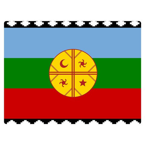 Flag Of The Mapuches Svg Two Sides Premium Plush Fleece Blanket (Baby Size) from ArtsNow.com 40 x30  Blanket Front
