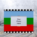 Flag Of The Mapuches Svg White Tabletop Photo Frame 4 x6 