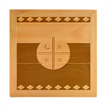 Flag Of The Mapuches Svg Wood Photo Frame Cube