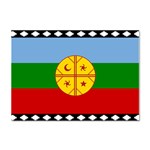 Flag Of The Mapuches Svg Crystal Sticker (A4)