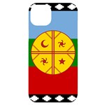 Flag Of The Mapuches Svg iPhone 14 Plus Black UV Print PC Hardshell Case