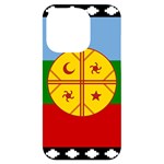 Flag Of The Mapuches Svg iPhone 14 Pro Black UV Print PC Hardshell Case