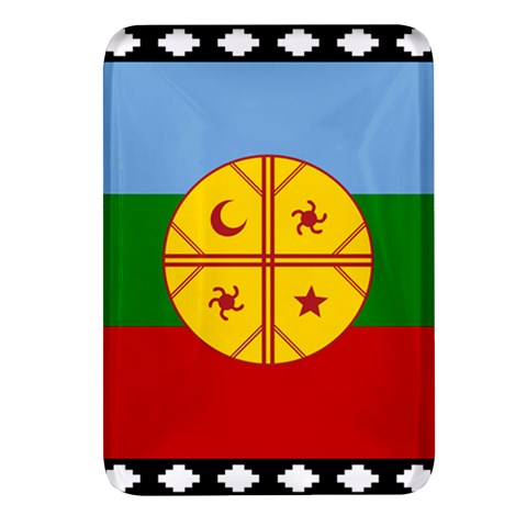 Flag Of The Mapuches Svg Rectangular Glass Fridge Magnet (4 pack) from ArtsNow.com Front