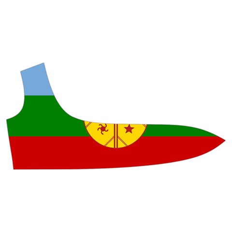 Flag Of The Mapuches Svg Trumpet Sleeve Cropped Top from ArtsNow.com Front Right