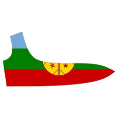 Flag Of The Mapuches Svg Trumpet Sleeve Cropped Top from ArtsNow.com Front Right