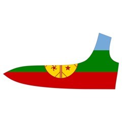 Flag Of The Mapuches Svg Trumpet Sleeve Cropped Top from ArtsNow.com Front Left