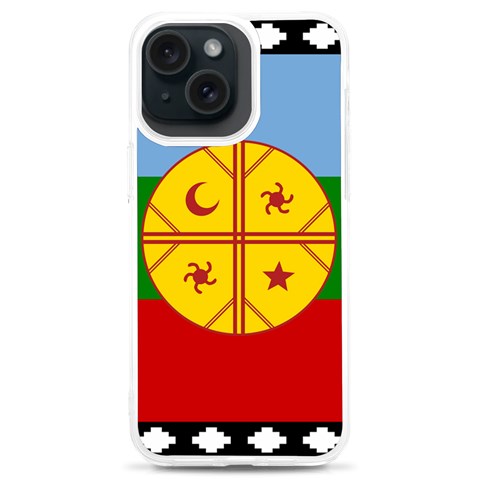 Flag Of The Mapuches Svg iPhone 15 Plus TPU UV Print Case from ArtsNow.com Front