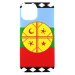 Flag Of The Mapuches Svg iPhone 15 Black UV Print PC Hardshell Case
