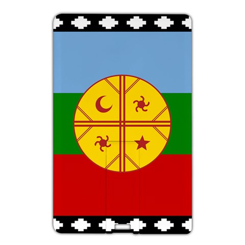 Flag Of The Mapuches Svg Name Card Style USB Flash Drive from ArtsNow.com Front
