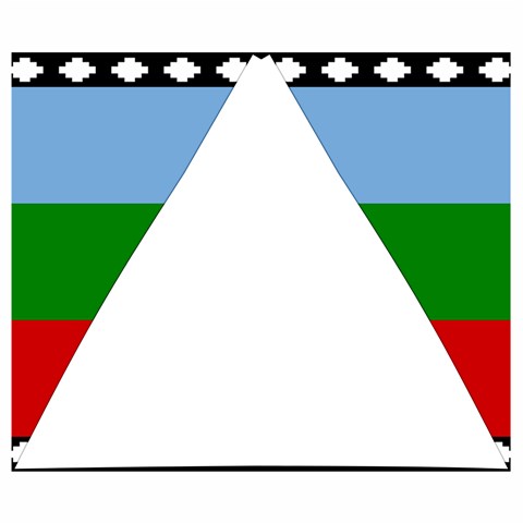 Flag Of The Mapuches Svg Automatic Folding Umbrella with Case (Small) from ArtsNow.com 19.98 x16.78  Umbrella - 2