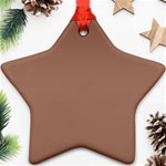Mocha Mousse Hex Code #a47864 Ornament (Star)