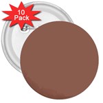 Mocha Mousse Hex Code #a47864 3  Buttons (10 pack) 