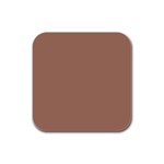 Mocha Mousse Hex Code #a47864 Rubber Square Coaster (4 pack)