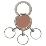 Mocha Mousse Hex Code #a47864 3-Ring Key Chain