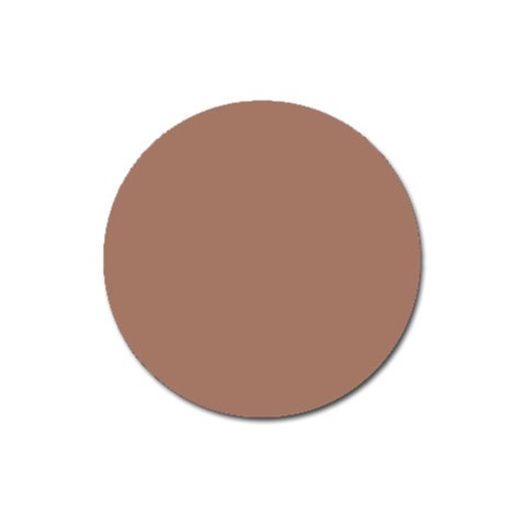 Mocha Mousse Hex Code #a47864 Magnet 3  (Round) from ArtsNow.com Front