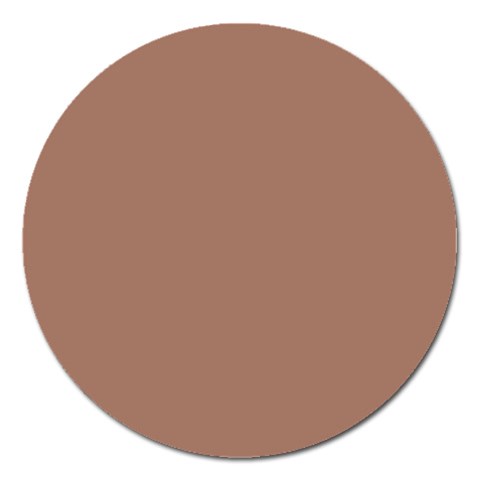Mocha Mousse Hex Code #a47864 Magnet 5  (Round) from ArtsNow.com Front