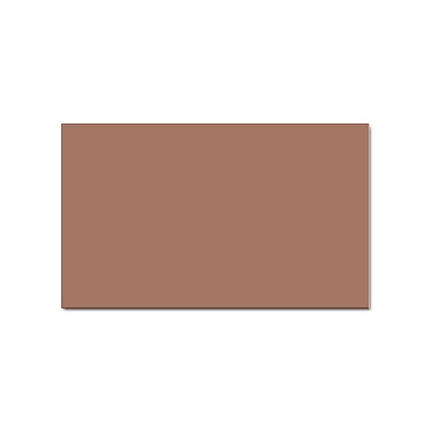 Mocha Mousse Hex Code #a47864 Sticker Rectangular (10 pack) from ArtsNow.com Front
