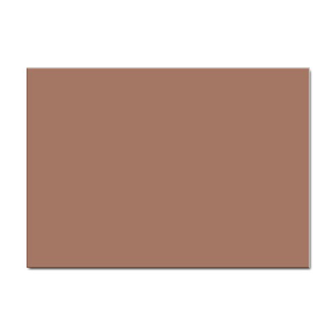 Mocha Mousse Hex Code #a47864 Sticker A4 (100 pack) from ArtsNow.com Front