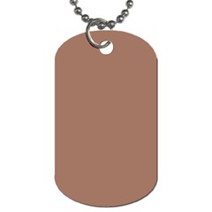 Mocha Mousse Hex Code #a47864 Dog Tag (Two Sides) from ArtsNow.com Back