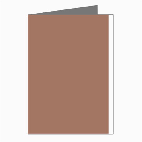 Mocha Mousse Hex Code #a47864 Greeting Cards (Pkg of 8) from ArtsNow.com Left