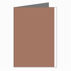 Mocha Mousse Hex Code #a47864 Greeting Cards (Pkg of 8) from ArtsNow.com Left