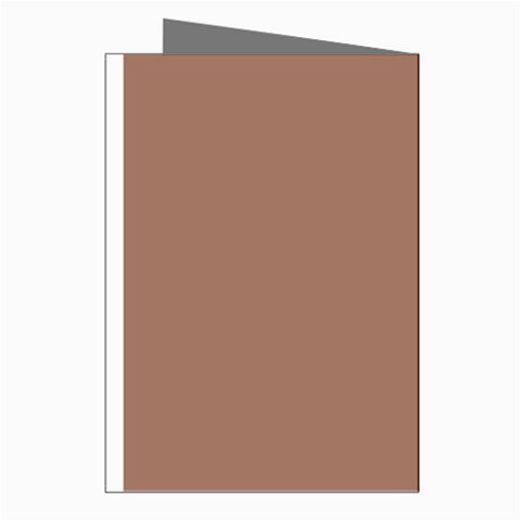 Mocha Mousse Hex Code #a47864 Greeting Cards (Pkg of 8) from ArtsNow.com Right