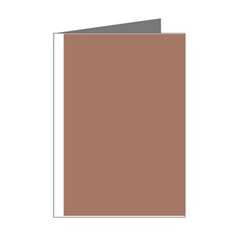 Mocha Mousse Hex Code #a47864 Mini Greeting Cards (Pkg of 8) from ArtsNow.com Right