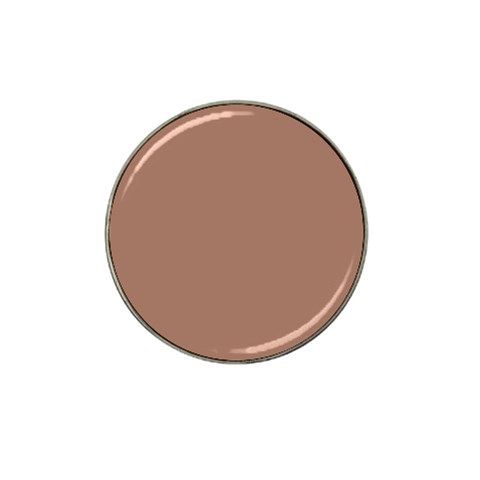 Mocha Mousse Hex Code #a47864 Hat Clip Ball Marker from ArtsNow.com Front